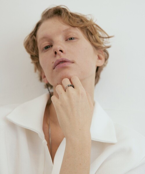 and cloud（アンドクラウド）の「Color Pearl Kahki-Graysh Perple Ring（リング・レディース・イエローゴールド/シルバー・#9/#13/#17）」の9枚目の写真