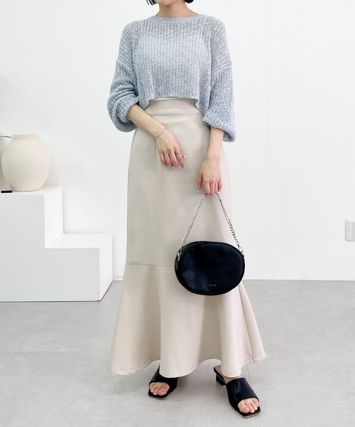 Heather（ヘザー）の「AZATOメッシュニット　190715（ニット/セーター・レディース・イエロー/ブルー/アイボリー・FREE）」の13枚目の写真