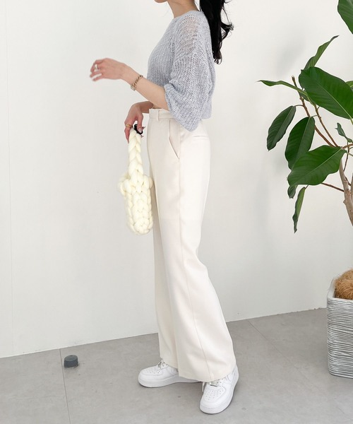 Heather（ヘザー）の「AZATOメッシュニット　190715（ニット/セーター・レディース・イエロー/ブルー/アイボリー・FREE）」の18枚目の写真