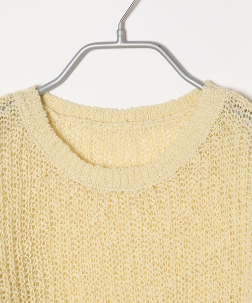 Heather（ヘザー）の「AZATOメッシュニット　190715（ニット/セーター・レディース・イエロー/ブルー/アイボリー・FREE）」の11枚目の写真