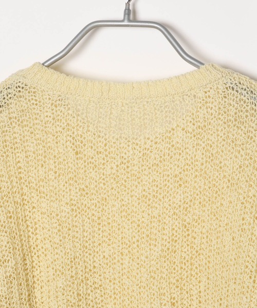 Heather（ヘザー）の「AZATOメッシュニット　190715（ニット/セーター・レディース・イエロー/ブルー/アイボリー・FREE）」の19枚目の写真