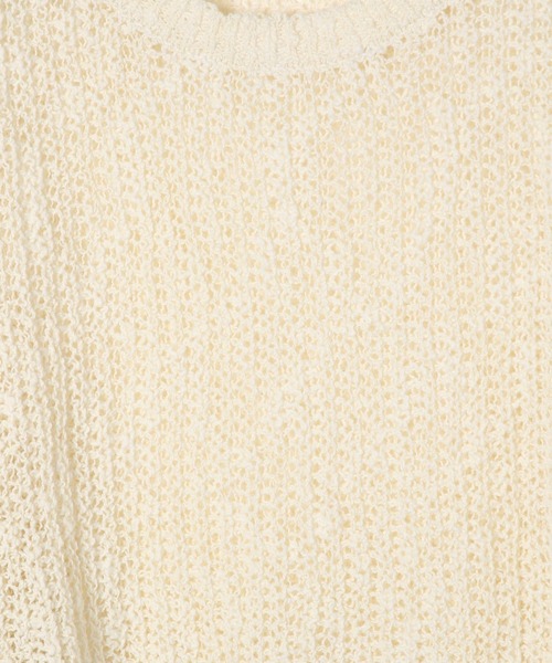 Heather（ヘザー）の「AZATOメッシュニット　190715（ニット/セーター・レディース・イエロー/ブルー/アイボリー・FREE）」の15枚目の写真