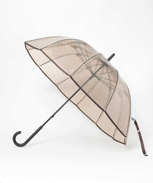 SMELLY(スメリー)の「パイピング12本骨長傘(長傘・レディース・ブラウン/グレー・FREE)」の17枚目の写真
