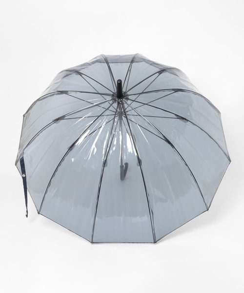 SMELLY(スメリー)の「パイピング12本骨長傘(長傘・レディース・ブラウン/グレー・FREE)」の19枚目の写真