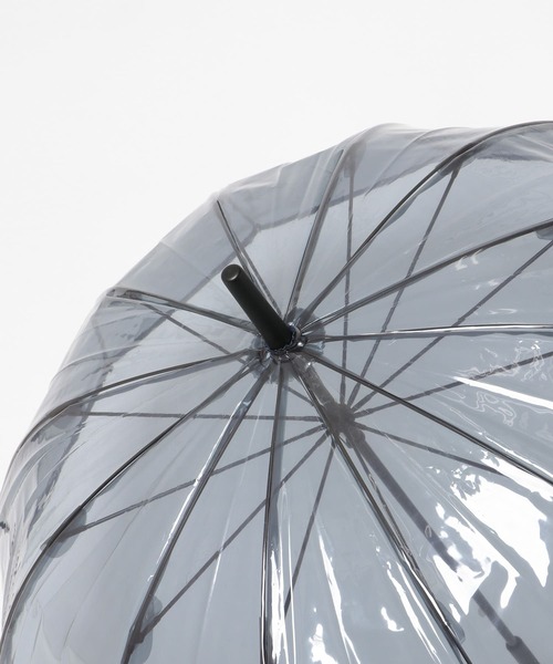 SMELLY(スメリー)の「パイピング12本骨長傘(長傘・レディース・ブラウン/グレー・FREE)」の20枚目の写真