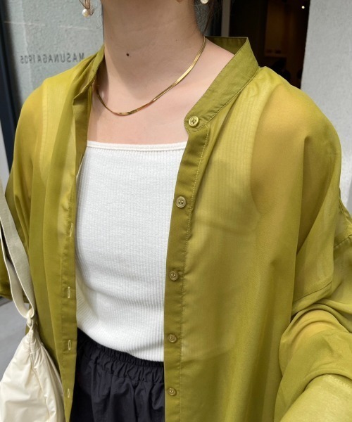 nemne store（ネンネストア）の「前後2wayタンクトップ（タンクトップ・レディース・オフホワイト/アイボリー/グリーン/ブラック・フリー）」の22枚目の写真