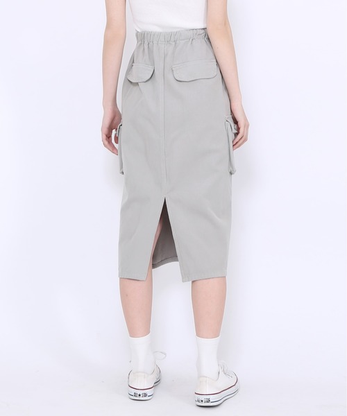 Figments（フィグメンツ）の「カーゴロングスカート（スカート・レディース・ブラック/グレー・FREE）」の9枚目の写真