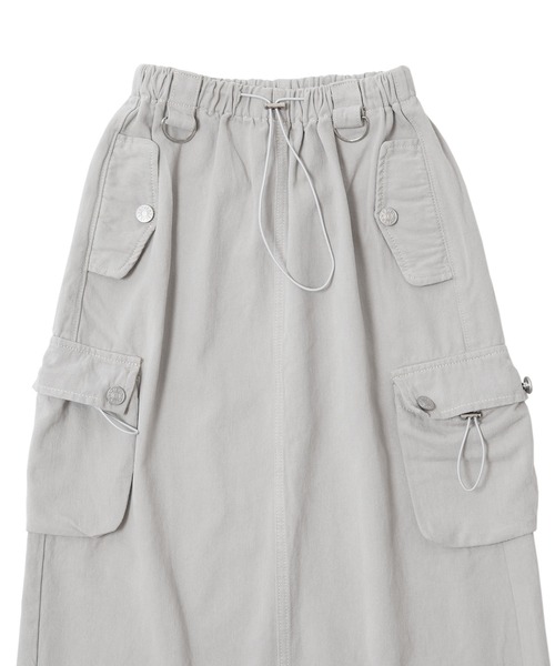 Figments（フィグメンツ）の「カーゴロングスカート（スカート・レディース・ブラック/グレー・FREE）」の13枚目の写真
