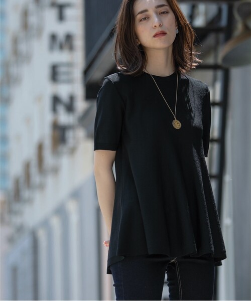 アイスタッチペプラムニット【UV/接触冷感/抗ピリング/洗濯機洗い可】