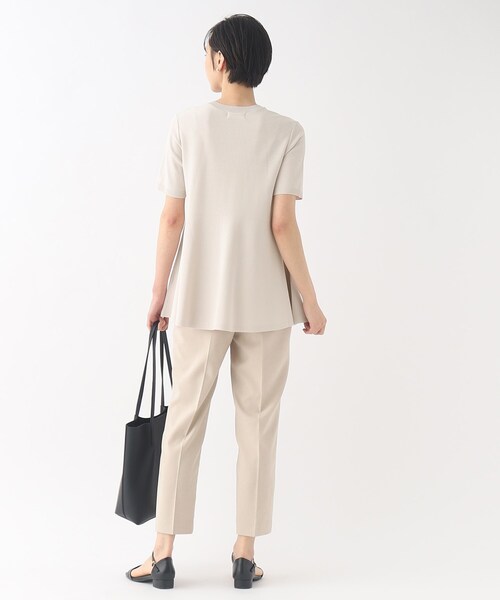 OPAQUE.CLIP（オペークドットクリップ）の「◆UVアイスタッチ ペプラムニット【接触冷感/抗ピリング/洗濯機洗い可】（ニット/セーター・レディース・ライトブルー/ブラック/ライトグレー/ブラウン系その他・38/40/42/36）」の17枚目の写真