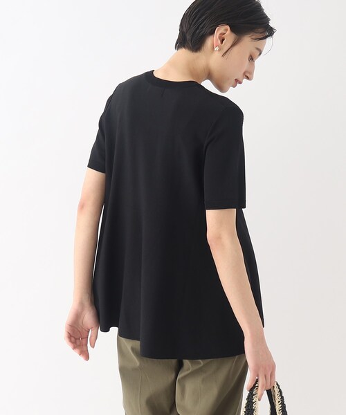 OPAQUE.CLIP（オペークドットクリップ）の「◆UVアイスタッチ ペプラムニット【接触冷感/抗ピリング/洗濯機洗い可】（ニット/セーター・レディース・ライトブルー/ブラック/ライトグレー/ブラウン系その他・38/40/42/36）」の18枚目の写真