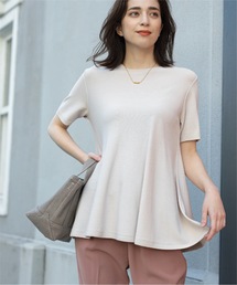 OPAQUE.CLIP | アイスタッチ ペプラムニット【UV/接触冷感/抗ピリング/洗濯機洗い可】(ニット/セーター)