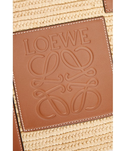 LOEWE（ロエベ）の「エレファント バスケットバッグ（ラフィア＆カーフ）（トートバッグ・レディース・タン・ONE SIZE）」の4枚目の写真