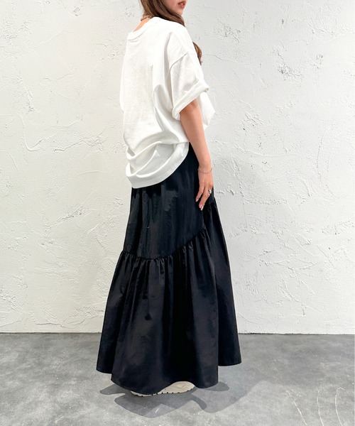 apres jour mignon（アプレジュールミニョン）の「ポケット刺繍Tシャツ【ZOZOTOWN限定アイテム】（Tシャツ/カットソー・レディース・ブラック系その他/ホワイト系その他2/オフホワイト/ブルー/ホワイト系その他・フリー/X-LARGE）」の12枚目の写真