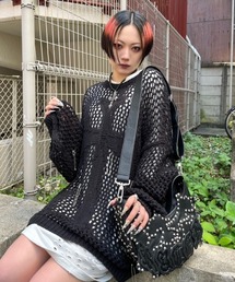 RACER WORLDWIDEクロスメッシュニット RACER WORLDWIDEクロスメッシュニット