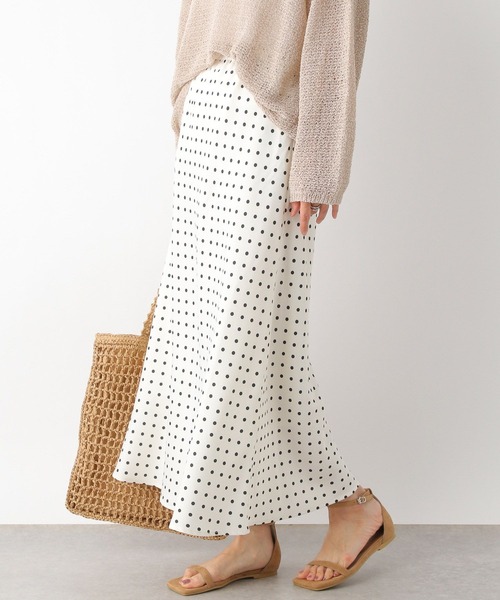 LEPSIM（レプシィム）の「サテンアソートフレアスカート 194365