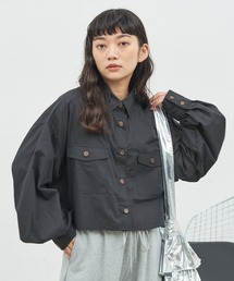 MERLOT | ポケット付きショートシャツ(シャツ/ブラウス)