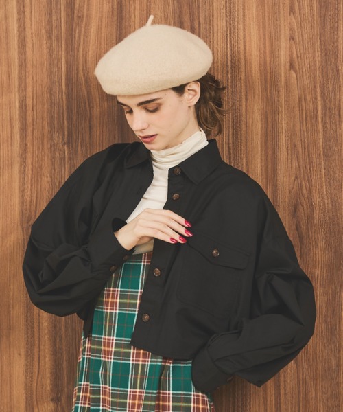 MERLOT(メルロー)の「ポケット付きショートシャツ(シャツ/ブラウス・レディース・アイボリー/オレンジ/ブラック・FREE)」の18枚目の写真