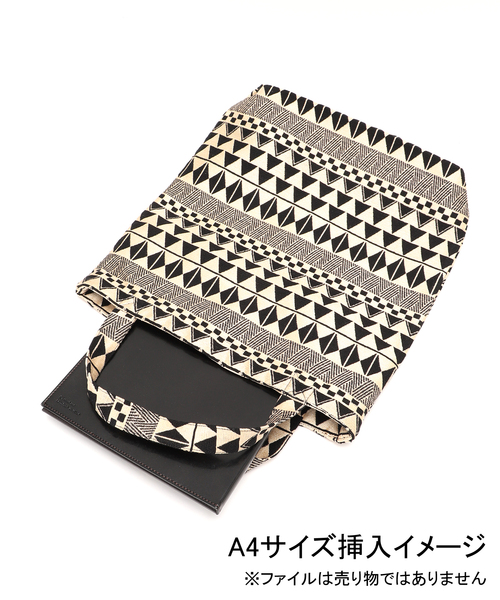 JOURNAL STANDARD(ジャーナルスタンダード)の「【Bindu / ビンドゥー】TribalI Jacquard トートバック(トートバッグ・メンズ・ゴールド・FREE)」の3枚目の写真