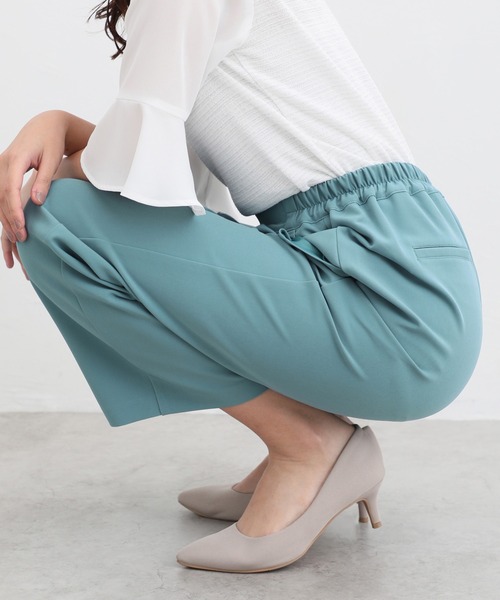 Honeys（ハニーズ）の「美ージーストレートパンツ（スラックス・レディース・ブラウン系その他/ブルーグリーン/ブラウン/ネイビー/ブラック・LL/L/M/S/SS/3L）」の19枚目の写真