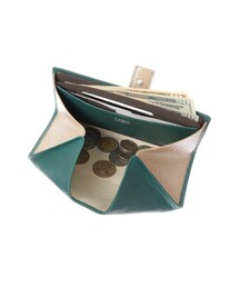 未使用 ヒロコハヤシ薄型二つ折り財布 テルツォ グリーン HIROKO HAYASHI（ヒロコハヤシ）の「◇TERZO（テルツォ）長財布
