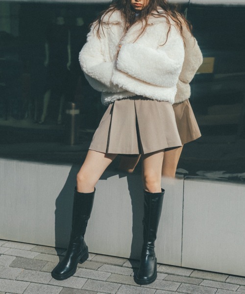 FREE'S MART(フリーズマート)の「◆フェイクファーブルゾン(ブルゾン・レディース・ホワイト/ブルー・SMALL/MEDIUM)」の20枚目の写真