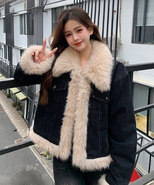 N.s（エヌドットエス）の「デニムファージャケット（デニムジャケット