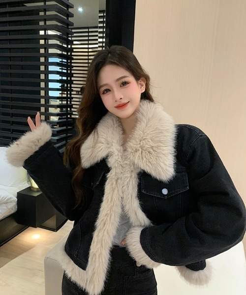 N.s（エヌドットエス）の「デニムファージャケット（デニムジャケット