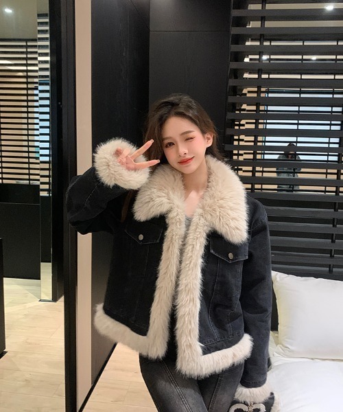 N.s（エヌドットエス）の「デニムファージャケット（デニムジャケット