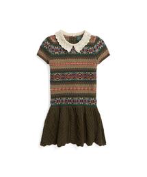 POLO RALPH LAUREN CHILDRENSWEAR（ポロ ラルフ ローレン チルドレンズウェア）の「フェア アイル コットンブレンド セーター ドレス（ワンピース・キッズ）」