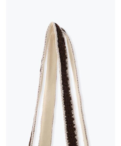 Samansa Mos2(サマンサ モスモス)の「配色クロシェトートバッグ(ハンドバッグ・レディース・ベージュ/ブラウン・F)」の17枚目の写真