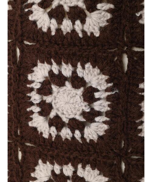 Samansa Mos2(サマンサ モスモス)の「配色クロシェトートバッグ(ハンドバッグ・レディース・ベージュ/ブラウン・F)」の18枚目の写真