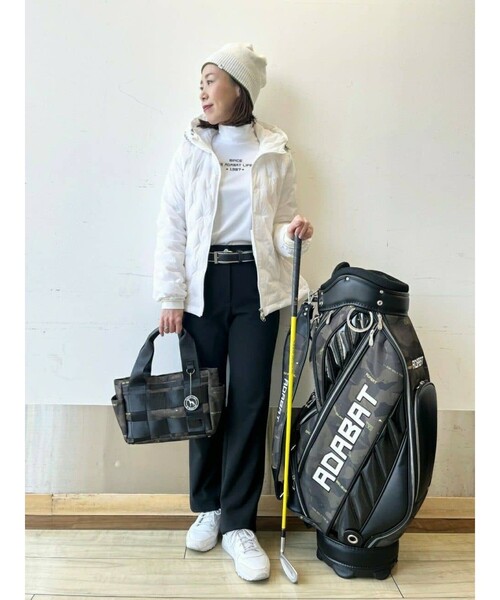 adabat（アダバット）の「◆ニット帽 ネックウォーマー セットアイテム（ニットキャップ/ビーニー・レディース・ホワイト系3/カーキ系・00）」の18枚目の写真