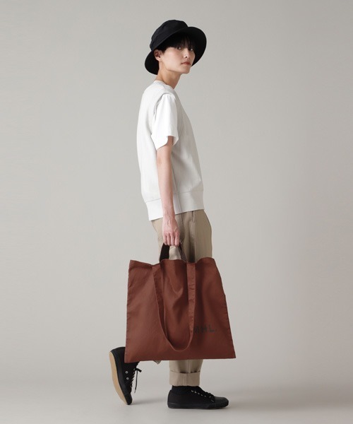 MHL.（エムエイチエル）の「LIGHT COTTON DRILL（トートバッグ・レディース・オレンジ系その他3/ベージュ系その他2/ブラック・FREE）」の9枚目の写真