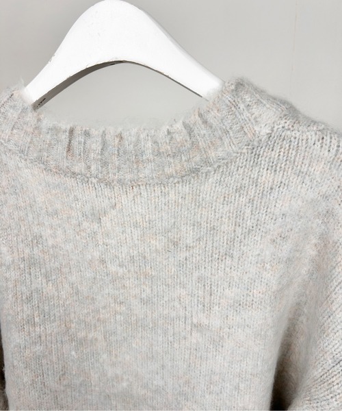 Meli rich（メリーリッチ）の「シャギーオーバーサイズカーディガン（カーディガン/ボレロ・レディース・アイボリー/ベージュ/ブルー/パープル/グレー/グリーン・MEDIUM）」の8枚目の写真