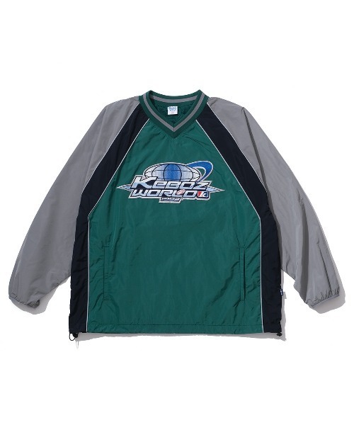 【KEBOZ】COTTON V NECK PULLOVER JACKET COTTON V NECK PULLOVER JACKET