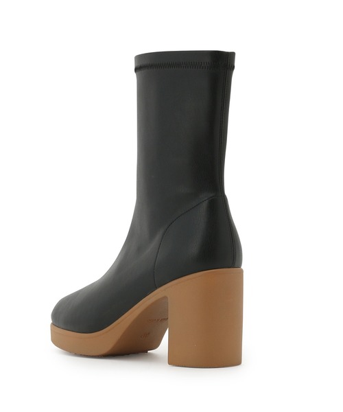 ROPE' PICNIC（ロペピクニック）の「ストレッチミドルレングスプラットフォームブーツ（ブーツ・レディース・ブラック系その他3/ブラック・S/M）」の6枚目の写真