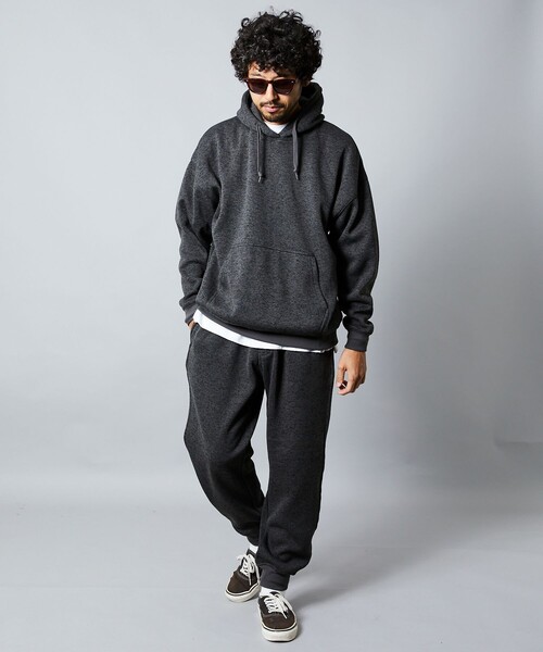 FREAK'S STORE（フリークスストア）の「限定展開 スタンダードフィット ニットフリース クライミングパンツ/リブパンツ（スウェットパンツ・メンズ・ネイビー/ブラック/アッシュグレー/チャコールグレー・SMALL/LARGE/MEDIUM）」の18枚目の写真