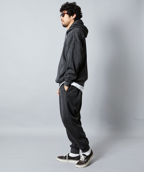 FREAK'S STORE（フリークスストア）の「限定展開 スタンダードフィット ニットフリース クライミングパンツ/リブパンツ（スウェットパンツ・メンズ・ネイビー/ブラック/アッシュグレー/チャコールグレー・SMALL/LARGE/MEDIUM）」の19枚目の写真