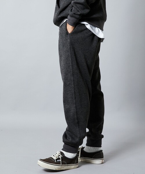 FREAK'S STORE（フリークスストア）の「限定展開 スタンダードフィット ニットフリース クライミングパンツ/リブパンツ（スウェットパンツ・メンズ・ネイビー/ブラック/アッシュグレー/チャコールグレー・SMALL/LARGE/MEDIUM）」の22枚目の写真