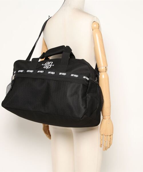 ANAP(アナップ)の「anapロゴボストンバッグ(ボストンバッグ・レディース・ブラック・FREE)」の8枚目の写真