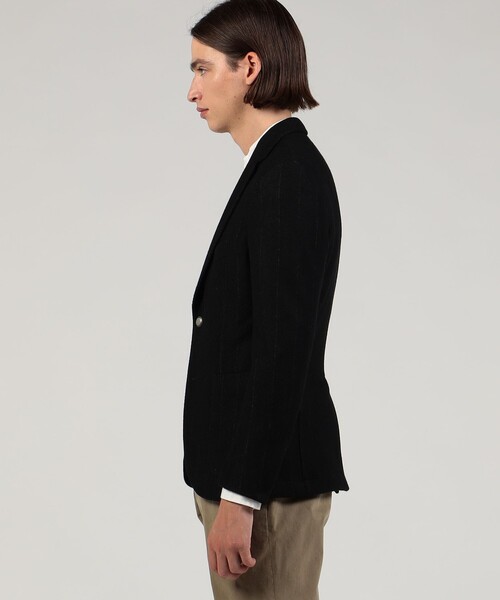 BARBA(バルバ)の「【別注】BARBA Dynamic ウールポリエステル シングルブレステッド2Bジャケット(テーラードジャケット・メンズ・ブラック系その他・46/48/44)」の11枚目の写真