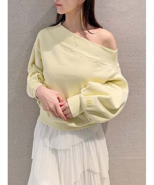 新色追加/WEB限定】ワンショルダーロゴスウェット（スウェット