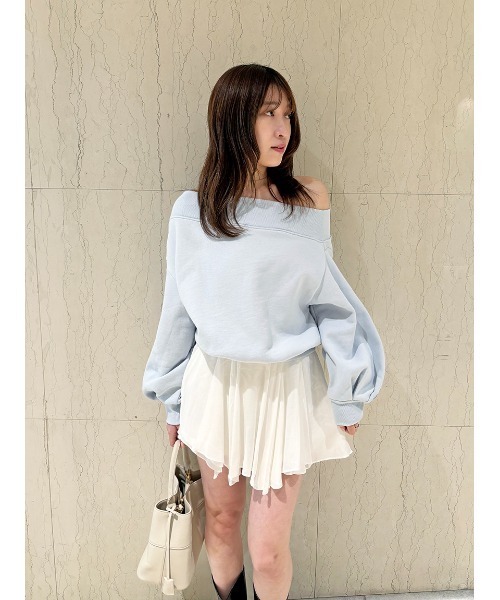 新色追加/WEB限定】ワンショルダーロゴスウェット（スウェット