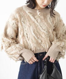 FREE'S MART | ◆フリンジショート丈ニット(ニット/セーター)