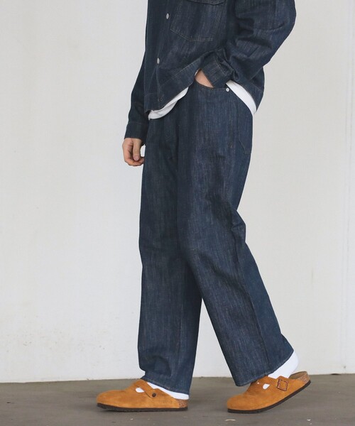 B:MING by BEAMS（ビーミングバイビームス）の「コットンヘンプ デニム パンツ（セットアップ対応）（その他パンツ・メンズ・ブルー/ネイビー・SMALL/MEDIUM/LARGE/X-LARGE）」の7枚目の写真