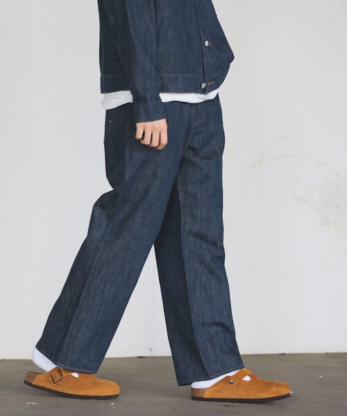 B:MING by BEAMS（ビーミングバイビームス）の「コットンヘンプ デニム パンツ（セットアップ対応）（その他パンツ・メンズ・ブルー/ネイビー・SMALL/MEDIUM/LARGE/X-LARGE）」の9枚目の写真