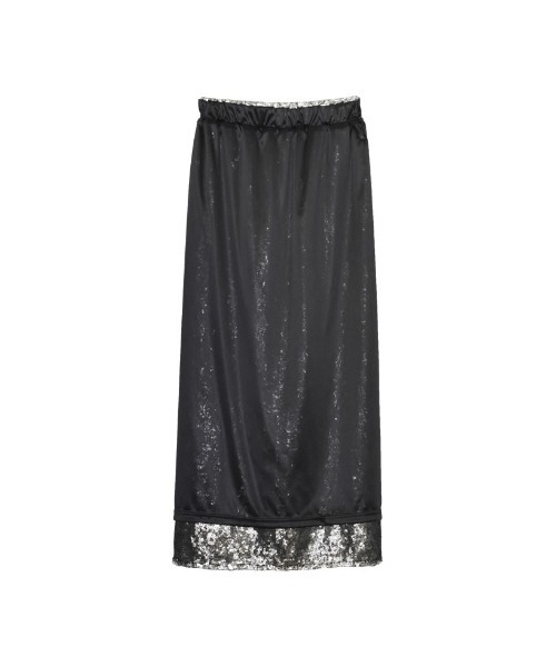 Re:EDIT（リエディ）の「[辻元舞さん着用][低身長サイズ有]スパンコールカットソータイトスカート（スカート・レディース・ブラック/シルバー・MEDIUM/LARGE/SHORT）」の18枚目の写真