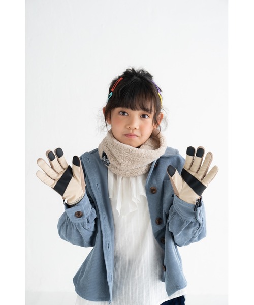 stample（スタンプル）の「レトロアウトド グローブ（手袋・キッズ・モカ/ワイン/マスタード/グレー/ターコイズブルー・L/LL/M）」の11枚目の写真