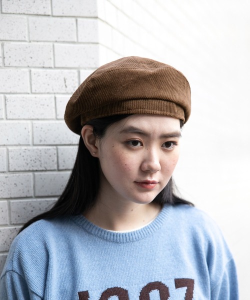 3.3 Field Trip (3.3フィールドトリップ)の「【UNISEX】3.3 Field Trip/コーデュロイベレー 2988001(ハンチング/ベレー帽・レディース・ブラウン/ブラック/ベージュ・FREE)」の5枚目の写真